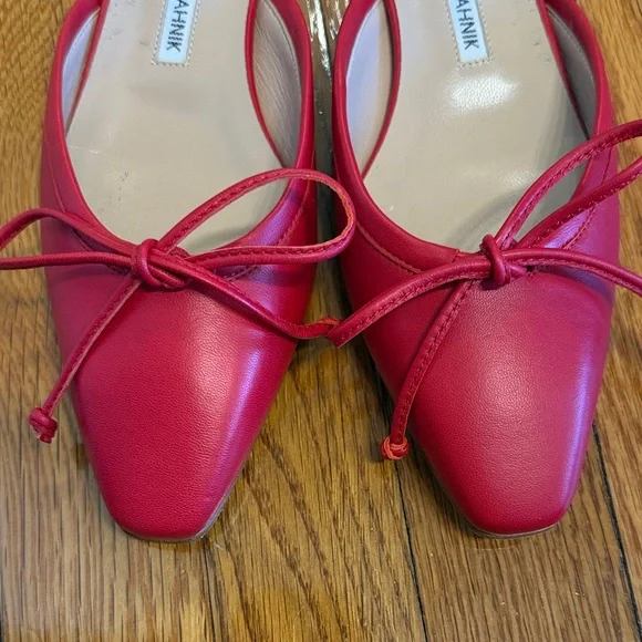 Manolo Blahnik square toe Ballerimu SZ 37 - Picture 5 of 7